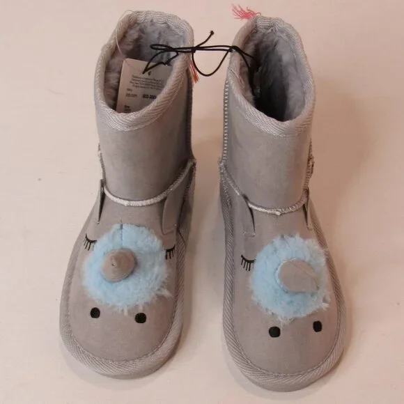 Thereabouts Little Girls Unicorn Quinn Flat Heel Winter Boots Toddler Size 9 - Picture 5 of 10